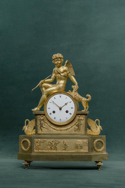 Mantelclock  with Angel