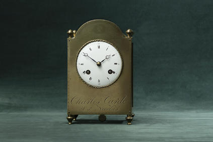 Horloge de table belge signée ‘’Charles Cardo à St Nicolas’’ ca 1825